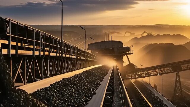 Coal Mining Conveyor System at Sunrise