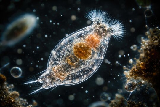 Detailed microscopic study of rotifer species for educational research