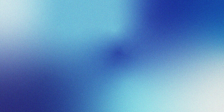 Abstract Blue and Indigo Grainy Mesh Gradient Background with Noise Texture