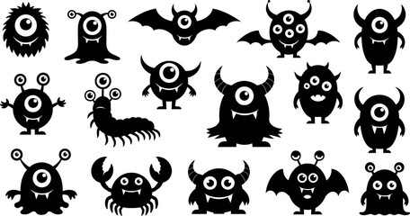 Obraz premium set of animals silhouettes