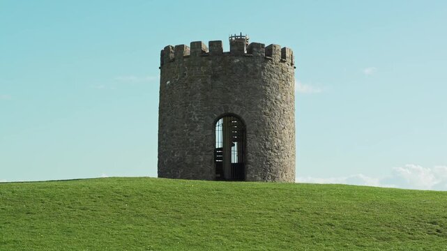 Old windmill and watch tower, Uphill, Weston-Super-Mare, North Somerset, England