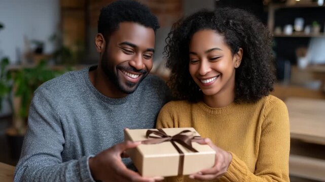 Long distance couple assembling care packages simultaneously over video call, synchronized romantic gesture across miles and shared effort, perfect for digital connection, relation