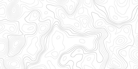 Abstract design with seamless pattern with lines topographic map. geographic mountain relief. the white on black contours topography stylized height of the lines. geographic contour map paper texture. © Arte Acuático