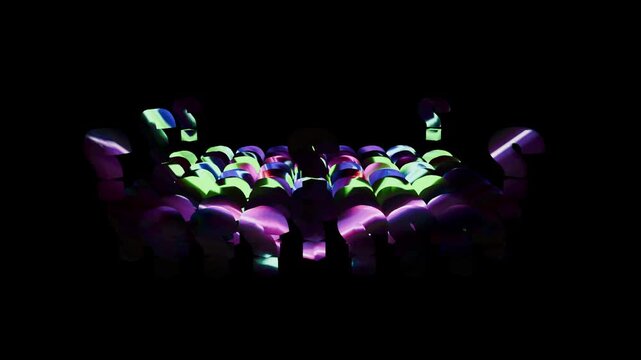 16 seconds grid questions marks moving up perimeter animation screensaver education ask seek quest HD Video