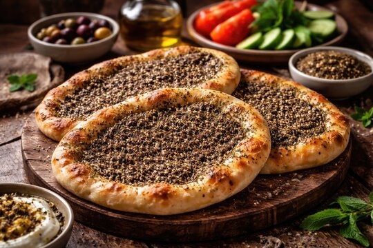 Zaatar Flatbread Images – Browse 2,273 Stock Photos, Vectors, and Video ...