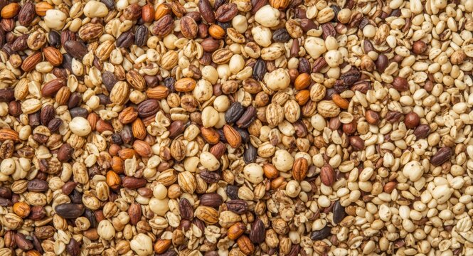 Variety of seeds and grains mixed feed for healthy rodents