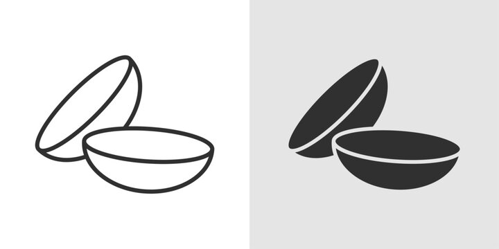 Contact Lens Icon representing vision correction, eye care, and optical health.