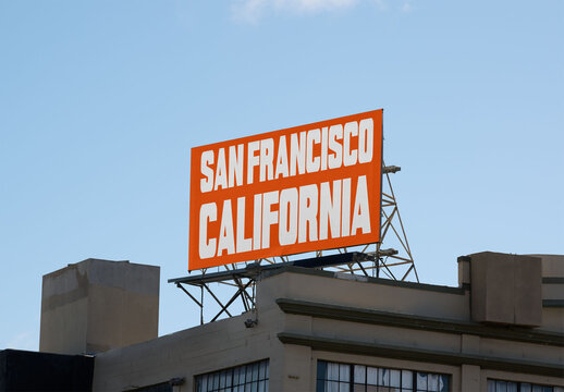 San Francisco Rooftop Billboard Mockup