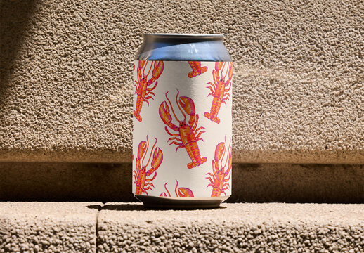Mockup of a 8oz./ 237 ml Beverage Can 