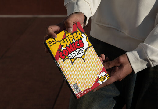 Hardcover Book A5 5.83 x 8.27 in | 148 x 210 mm. PSD Template Mockup.