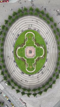Aerial view of Hotel d&rsquo;Angleterre and Kongens Nytorv square in Copenhagen, Denmark
