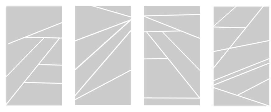 Image collage layout template. Grey mosaic mood board grid collection. Picture frame set. Photo album idea for banner, poster, comic page, flyer, brochure, booklet, memory wall design. Vector pack