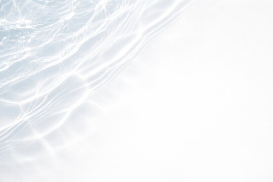matte white background featuring delicate water texture and gentle shadow copy space