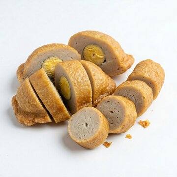 Traditional Indonesian Food - Savory Pempek Egg Fish Cake