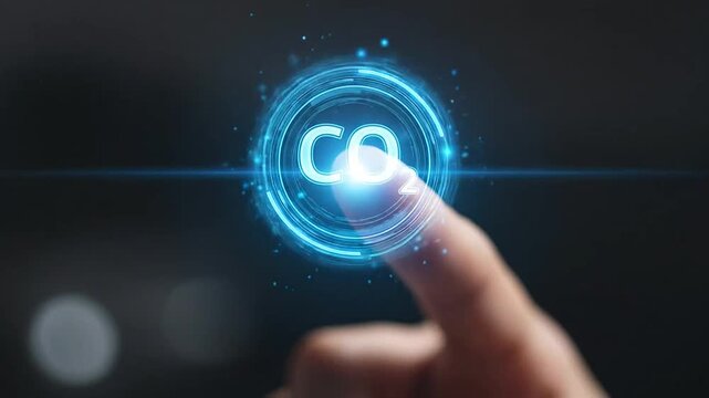 A hand interacting with a glowing blue infinity symbol on a dark background.