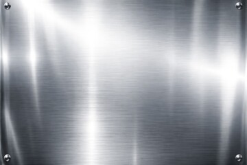 Obraz premium Metal sheet surface with high key lighting and polished finish