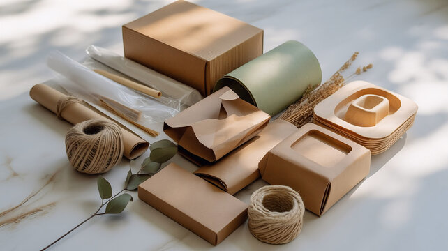 Eco friendly packaging materials representing sustainable product design and environmental responsibility in modern industry
