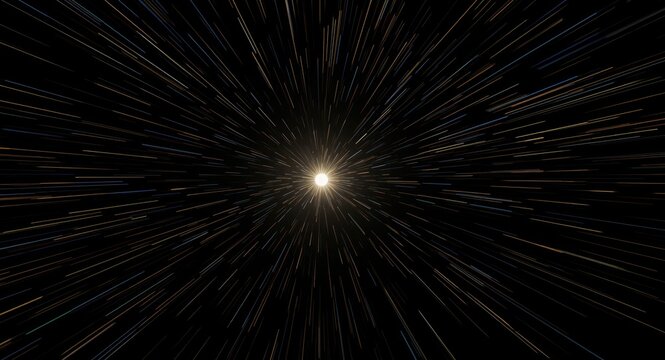 fast starburst rays creating dynamic movement in abstract background
