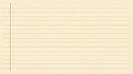 Fototapeta premium Blank Old Paper Page with Lines, Vintage Textured Cream Background, Ideal for Notes, Writing, or as a Retro Design Element in Various Projects
