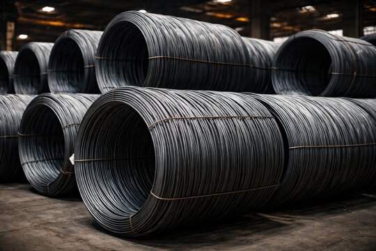 Industrial high carbon steel wire rods ready for building projects