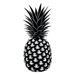 Pineapple Silhouette Tropical Fruit Food © TARU STOCKPLC