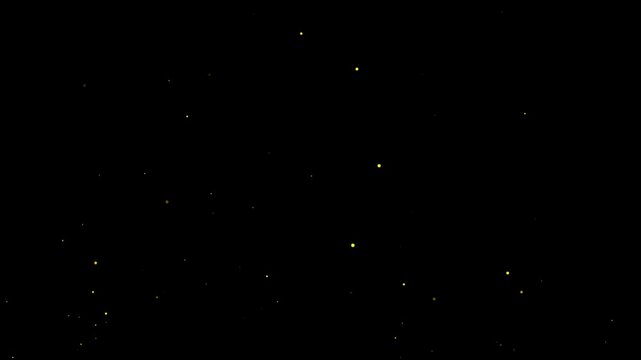 Realistic glowing firefly