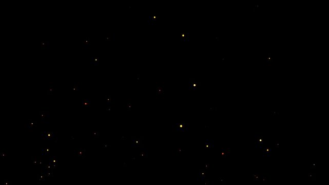 Realistic glowing firefly