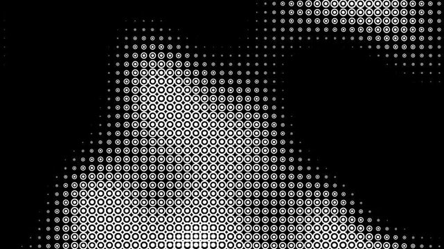 Binary Code Patterns Video - This video displays an intricate pattern created using binary digits, specifically 0s
