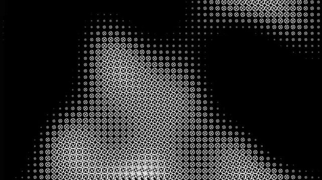 Abstract Binary Patterns - This video features an intricate display of binary digits (0s and 1s) forming various shapes