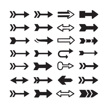 Creative arrow symbols with decorative feathers and tribal styles for rustic branding and graphics.