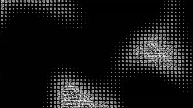 Halftone Dot Pattern Video Background - This video features an intricate halftone dot pattern, commonly used