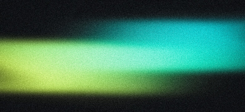 Grainy blue yellow green black noisy background, abstract color gradient glowing shape, vibrant noise texture dark banner, header, poster, cover, flyer backdrop design