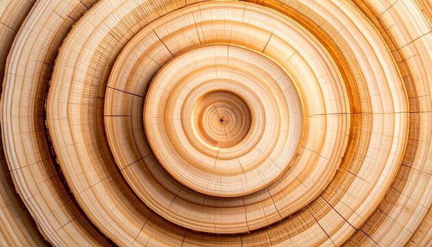 Tree rings cross section wooden pattern.