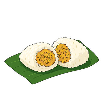 Lemper Sticky Rice With Chicken