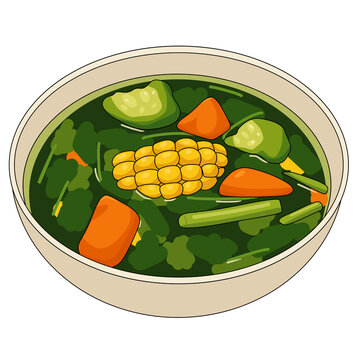 Sayur Bayam Indonesian Food