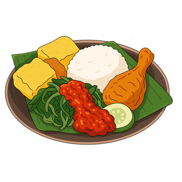 Nasi Tempong Indonesian Food