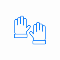 pair of gloves icon sign vector © Hicran