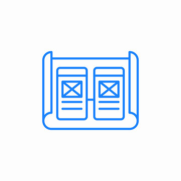 sheet of paper two smartphones and email icon sign vector