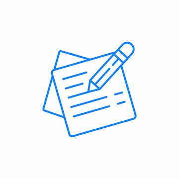writing editing icon sign vector