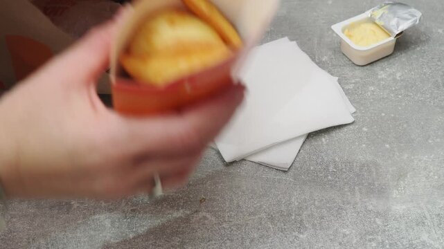 Fast food delivery menu background with various burgers, cheeseburger, nuggets, french fries, fizzy soda drinks. Junk unhealthy fast food, Ultra processed food with low nutrition, high calories value