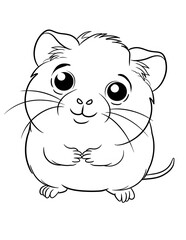 Obraz premium Cute Animals Coloring Page, Kids Animal Coloring Page, Animals Coloring book, Kids Coloring Page, Zoo Animals Coloring Page