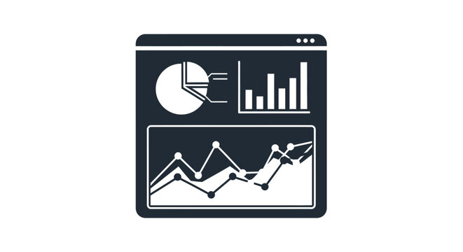 Graphs and charts on screen display.
