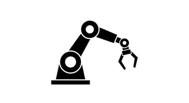 Industrial robotic arm machine technology.