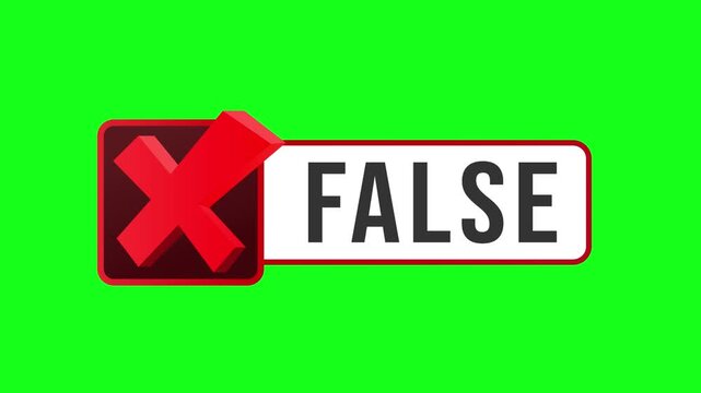 A cross indicates a wrong answer by appearing as a red cross.