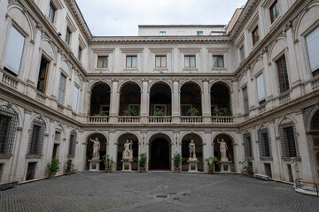 Fototapeta premium Courtyard of Palazzo Altemps (National Roman Museum) - Rome, Italy