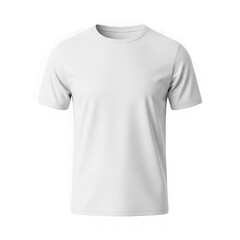 Naklejka premium Plain white crew neck t-shirt with short sleeves