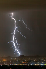 lightning over the city © Jennifer