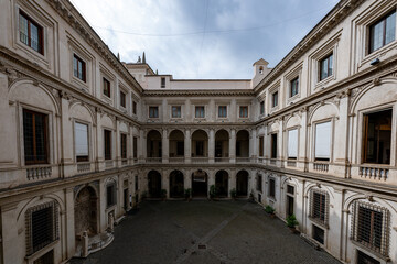 Fototapeta premium Courtyard of Palazzo Altemps, National Roman Museum - Rome, Italy