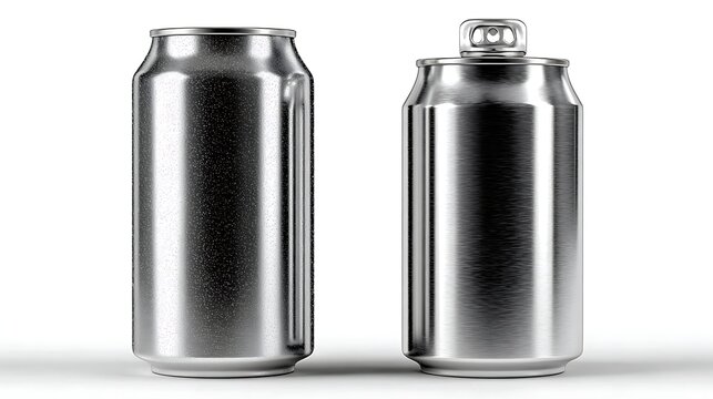 Industrial spray can container with metallic finish and nozzle high resolution image