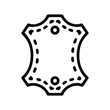 Premium leather label symbol
